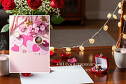 Valentine Aesthetic Desk Scene 400, a Packaging Mockup by KennedyStudio (Thumbnail 9 of 11)