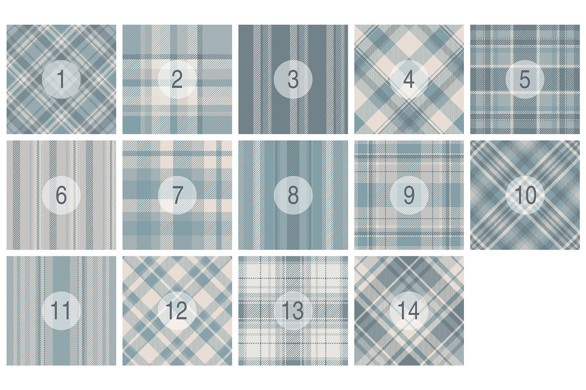 #76 Plaid Patterns in Strict Gray, a Pattern Graphic by Plaid4You