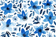 Azure, navy and white, a Pattern Graphic by Anya-D (Thumbnail 5 of 9)