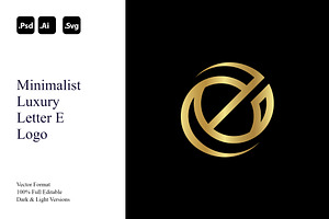 Minimalist Luxury Letter E Logo, a Branding & Logo Template by Luxury Logos