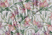 PURPLE LILIES watercolor flowers, a Decorative Illustration by Yuliia Lashevska (Thumbnail 2 of 14)