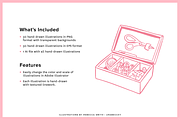 Hand Drawn Sewing Kit Illustrations, an Illustration by rabeccky (Thumbnail 2 of 7)