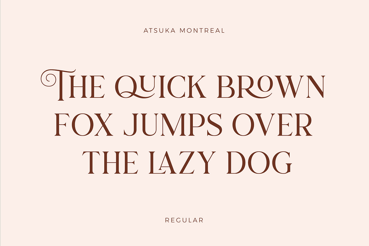 Atsuka Montreal - Font Family, a Serif Font by Grezline Studio (Photo 8 of 15)
