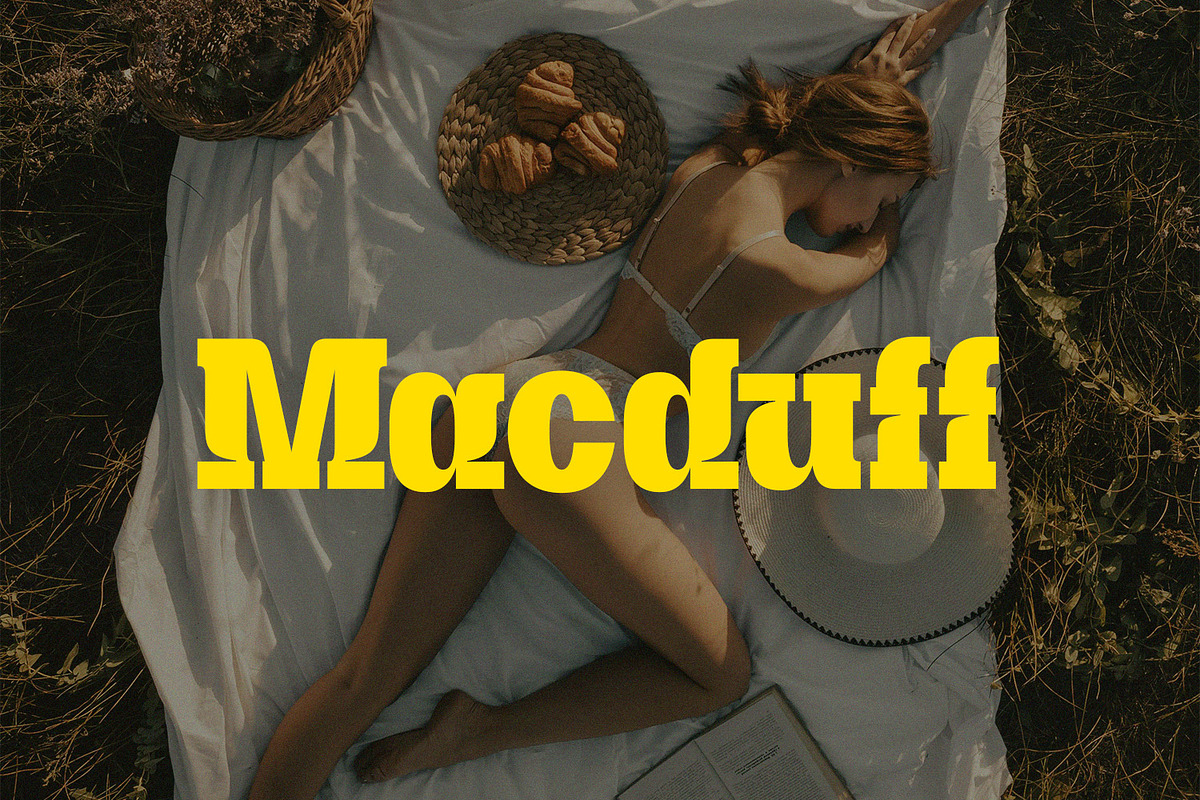 Macduff Decorative Typeface, a Slab Serif Font by Foxtype (Photo 1 of 8)