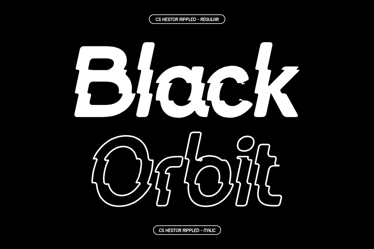 CS Nestor Rippled, a Sans Serif Font by Craft Supply Co. (Photo 4 of 8)
