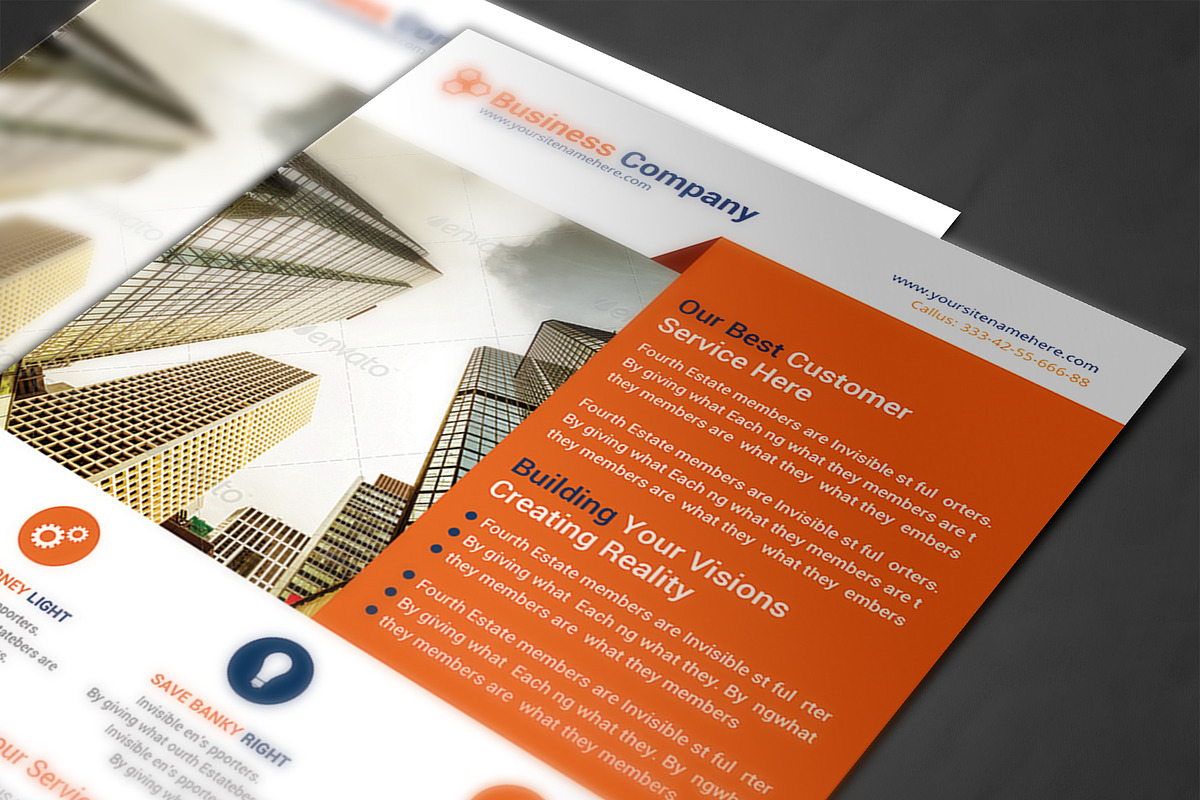 Business Planner Flyers Templates, a Flyer Template by AfzaalGraphics (Photo 4 of 4)
