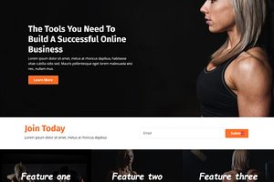 FitFusion Landing page for Kajabi, a Landing Page Template by Dev Lab
