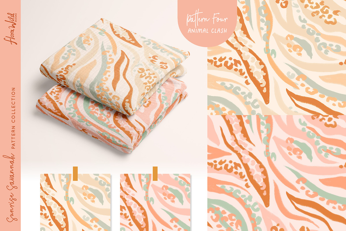 Savannah safari pattern bundle, a Pattern Graphic by Flora Wild Designs (Photo 5 of 9)