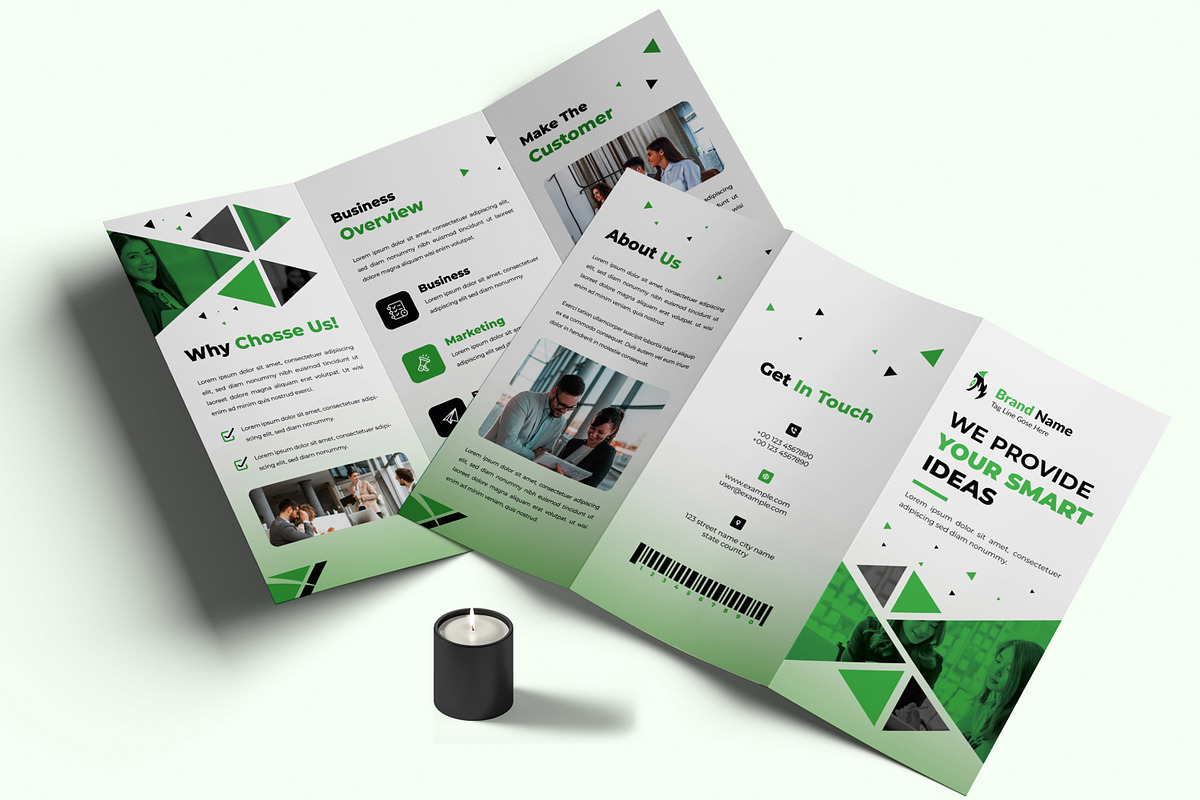 Green Trifold Brochure, a Brochure Template by MightyDesign (Photo 1 of 7)