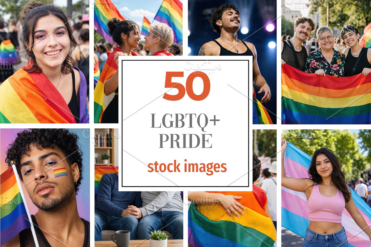 50 LGBTQ+ Pride Stock Photos, a Person Photo by Selenique Studio (Photo 1 of 8)