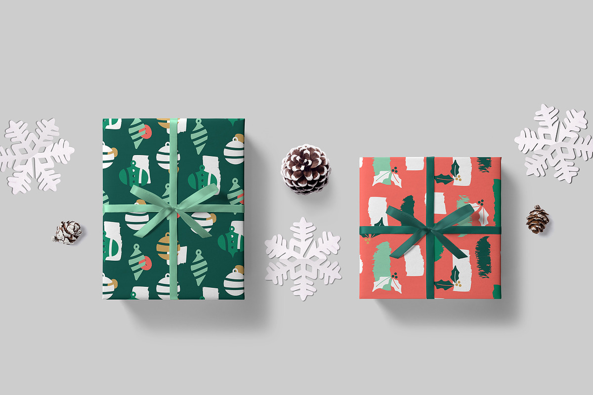 Abstract Christmas-Seamless Patterns, a Pattern Graphic by Pretty Meerkat (Photo 4 of 6)