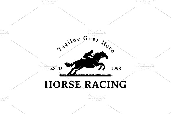 Vintage Horse Racing Logo Great preview 2