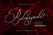 Bulvaryante - Romantic Calligraphy, a Script Font by RockboyStd (Thumbnail 1 of 12)