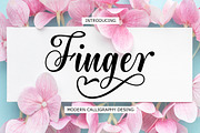 Finger, a Script Font by Gatype (Thumbnail 1 of 7)