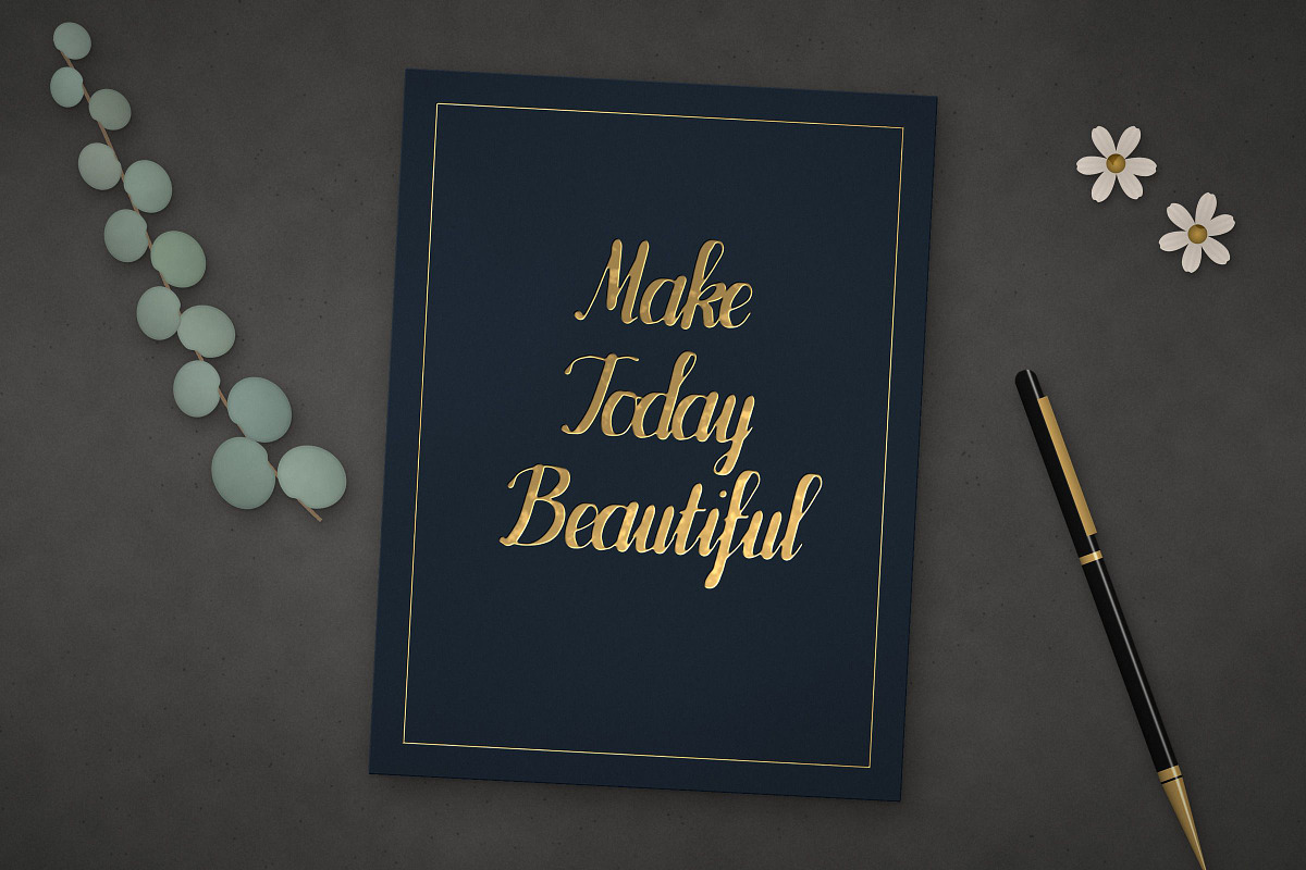 Velvet Bloom – Brush Script Font, a Script Font by vladocar (Photo 4 of 10)