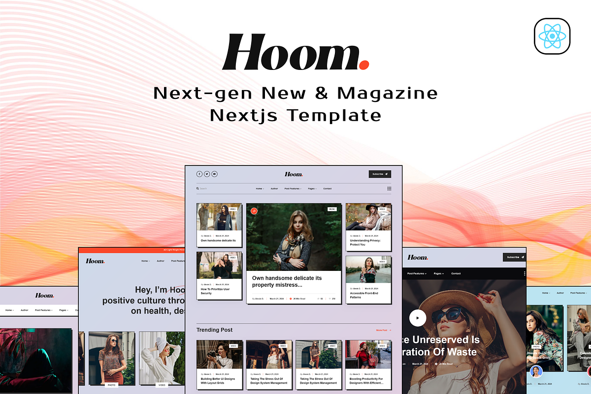 Hoom - News & Magazine NextJS, a React Template by AliThemes (Photo 1 of 2)