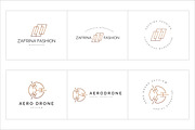 300 Geometric Premade Logo Bundle, a Branding & Logo Template by XpertgraphicD (Thumbnail 20 of 63)