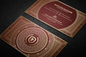 Gold Luxury Business Card