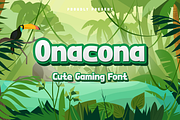 Onacona - Cute Gaming Font, a Sans Serif Font by Modestype Studio (Thumbnail 11 of 11)