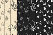 Swallow seamless Vector Pattern, a Pattern Graphic by BAD TASTE (Thumbnail 2 of 5)