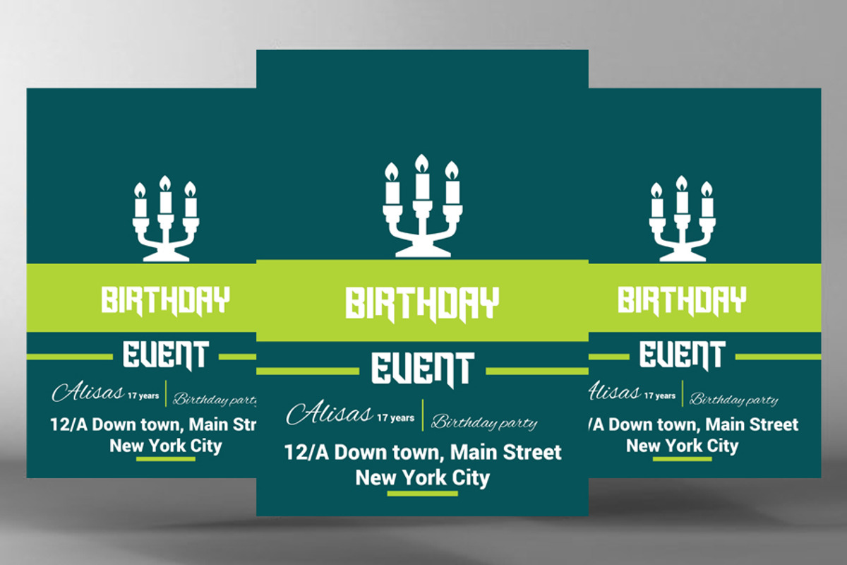 Birthday Flyer, a Flyer Template by PenciGraphics (Photo 1 of 2)
