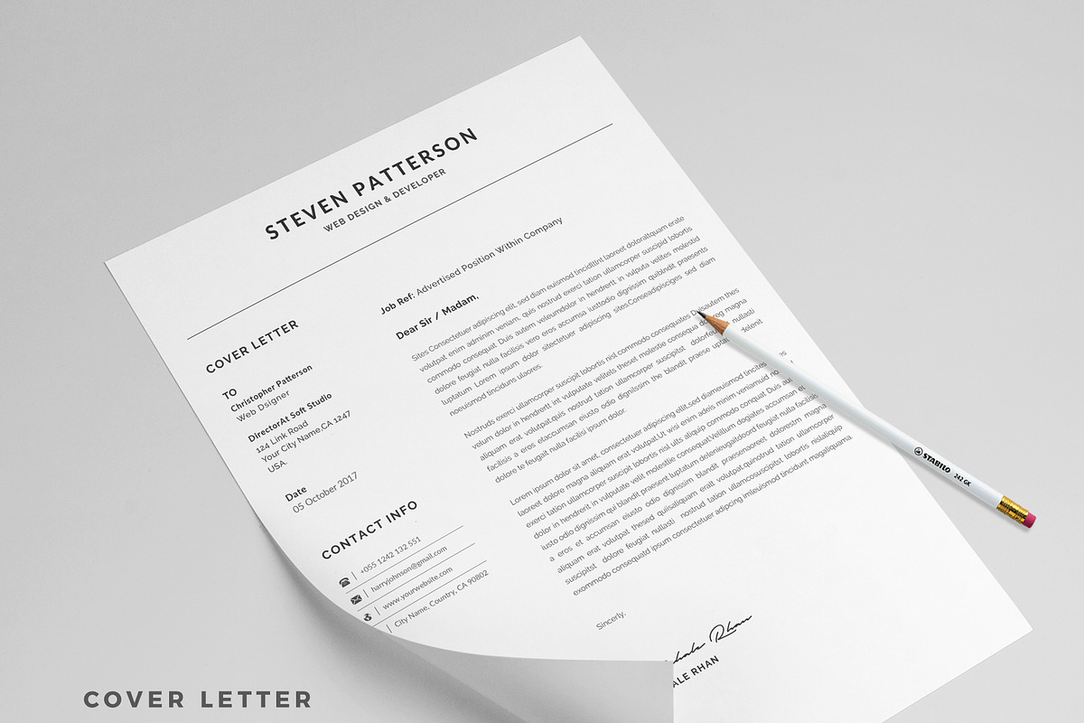 Resume / CV Template | Canva & Word, a Resume Template by CreativeZoom (Photo 4 of 8)
