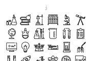 Science Icon set, an Outline Icon by Just Icon (Thumbnail 3 of 3)
