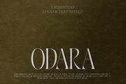 ODARA Embroidery Logo & Text Effect, a Texture Graphic by Universo Gaia @doyougaia (Thumbnail 10 of 12)
