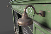 Parisian green vintage storefront, an Architecture 3D Model by happy brush (Thumbnail 7 of 13)