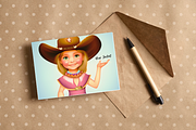 Cowgirl Character, Western, a Marketing Template by Boho Pixel Dust (Thumbnail 5 of 8)