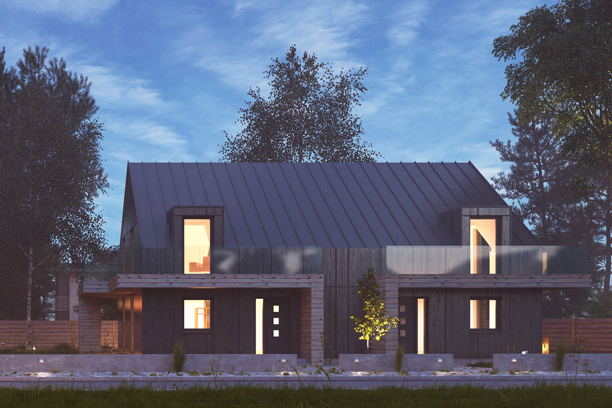 Vray Night Pro Setup Scene - House, an Architecture 3D Model by VisualCG (Photo 4 of 8)