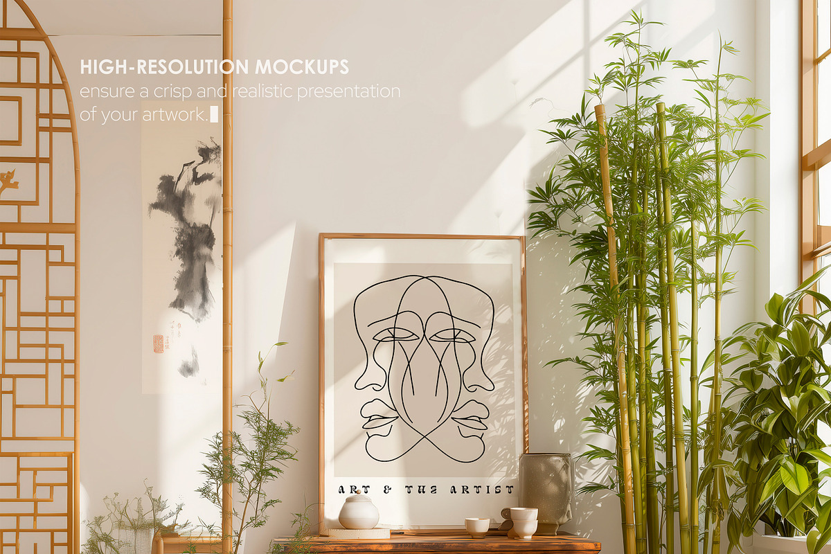 CHINA MOOD | Frame mockup set, a Household Mockup by SCHÉRI (Photo 4 of 13)