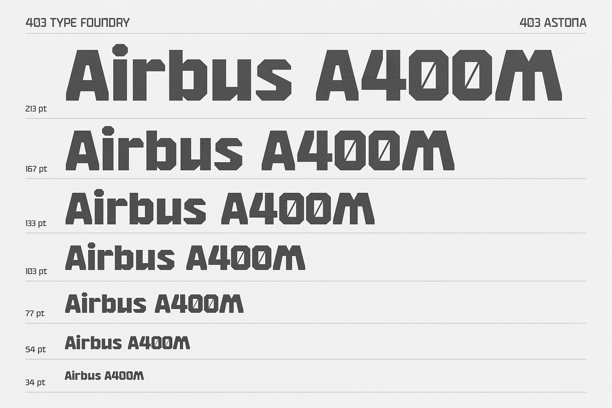 403 Astona - Techno Sans Display, a Sans Serif Font by 403 Type Foundry (Photo 4 of 11)