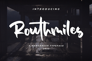 Routhmiles - Brush Font
