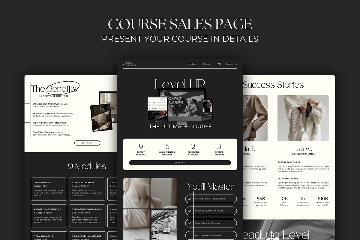 Social Media Manager Canva Website, an App Template by Meraki Templates (Photo 6 of 10)
