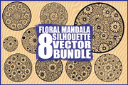 Floral Mandala Vector Bundle Set, an Illustration by Designs_River (Thumbnail 1 of 9)