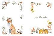 Autumn and foxes animals set, an Object Graphic by JuliaFast (Thumbnail 4 of 7)
