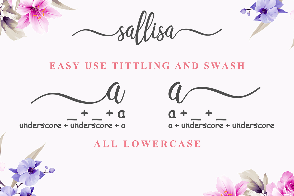 Sallisa | Script Font preview 4