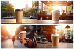 16 Takeaway Coffee Cup Backgrounds