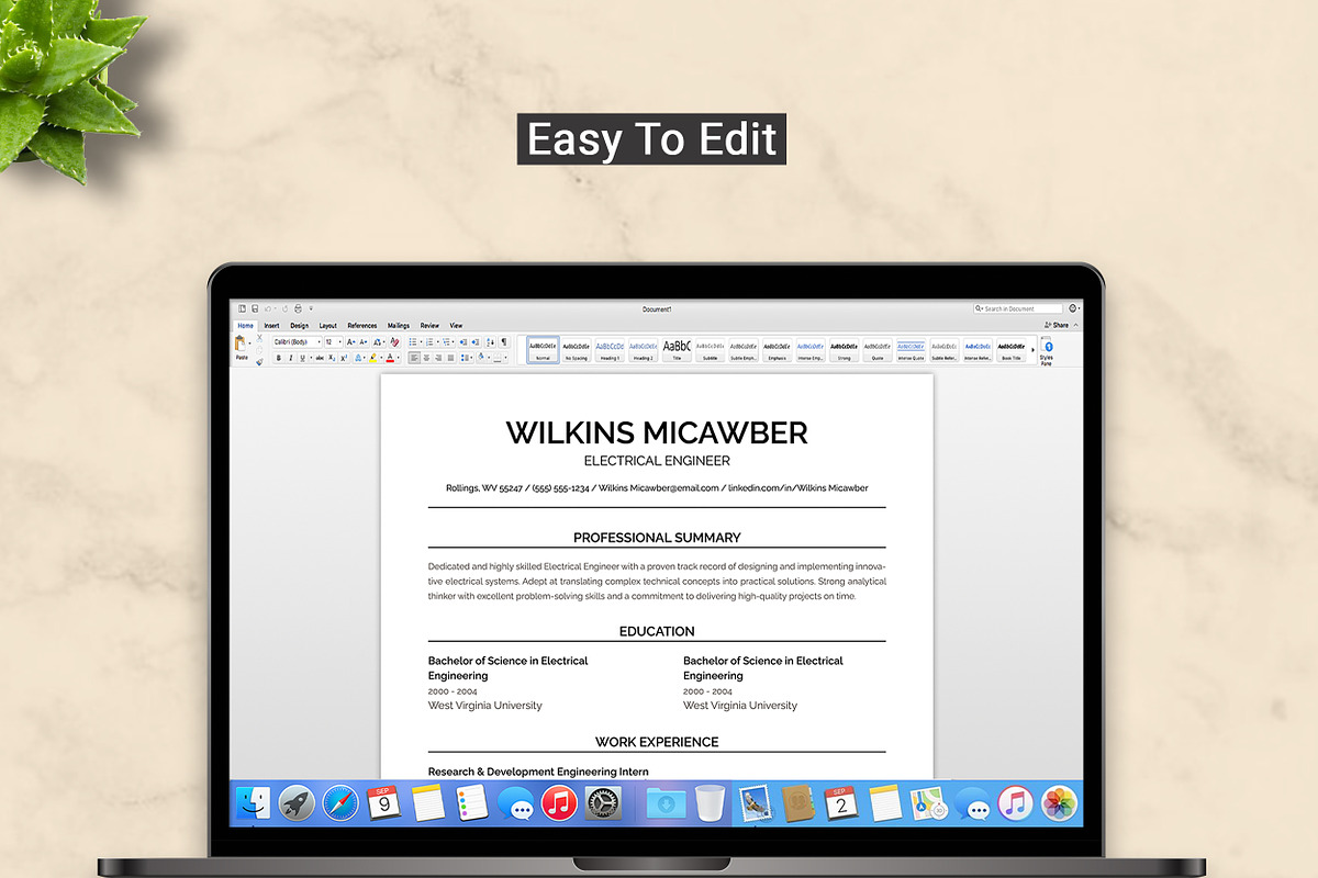 Electrical Engineer Resume Template preview 5