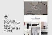 Modern Portfolio & Store Theme, a WordPress Template by Pixflow (Thumbnail 2 of 11)