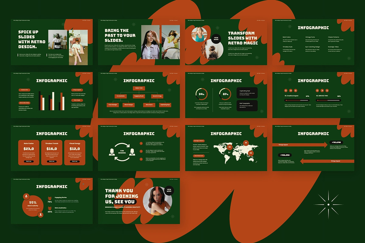 Retro Abstract - Google Slide, a Presentation Template by AQR Studio (Photo 2 of 3)