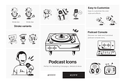 Animated Podcast Icons, a Solid Icon by Prosymbols (Thumbnail 4 of 7)