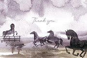 MUSTANG. Nature, herbs and horses., a Decorative Illustration by Elena_Sedova (Thumbnail 13 of 13)