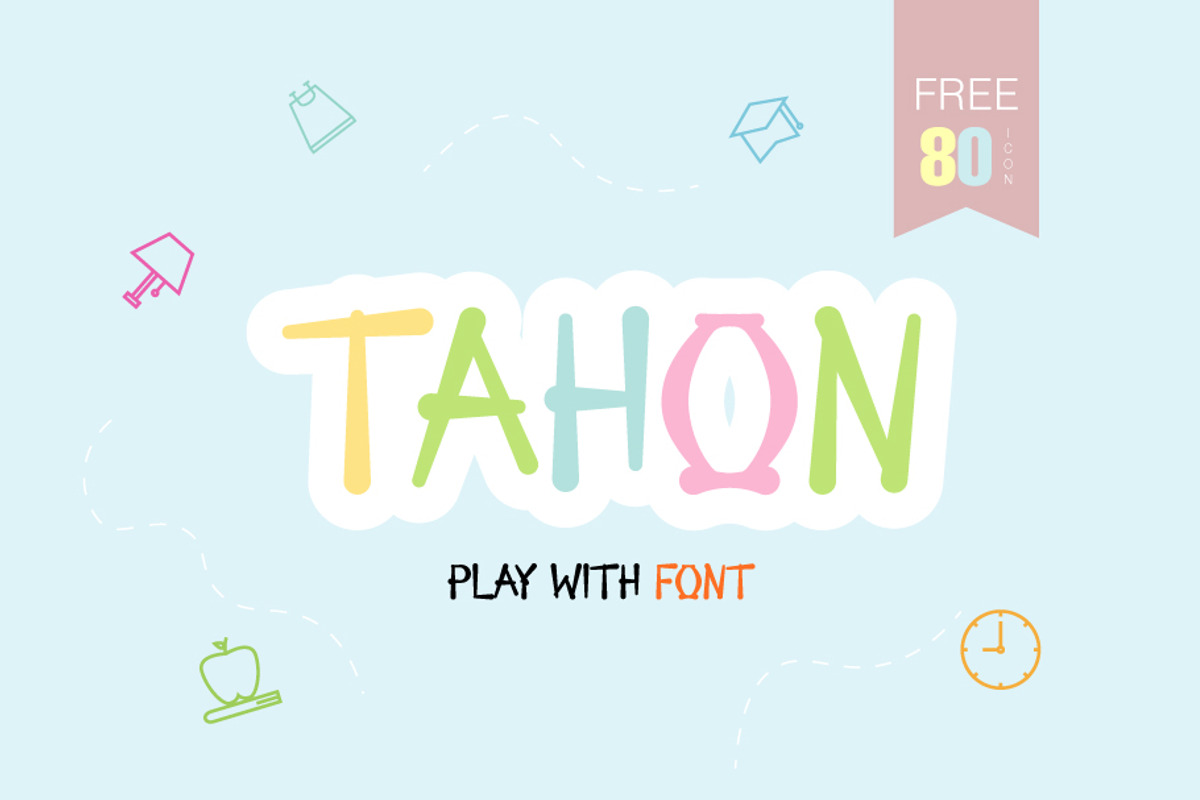 Tahon | Display Font, a Symbol Font by khalwa.studio (Photo 1 of 6)