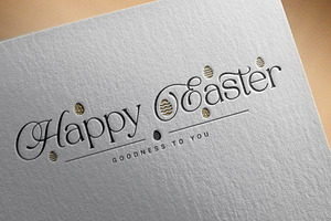 Happy Easter Goodness To You Banner, an Illustration by PushLogo