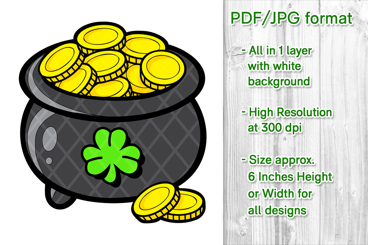St.Patrick Clipart Set Color Version, an Illustration by V Design Creator (Photo 3 of 8)