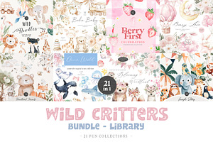 Wild Critters Library - BUNDLE