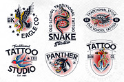 Traditional Tattoo Vector Pack, a Decorative Illustration by Vecster (Thumbnail 10 of 14)