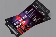 Night Movies Event Ticket, a Stationery Template by MightyDesign (Thumbnail 2 of 6)
